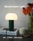 Outdoor Mushroom Table Lamp Rechargeable, Cordless Lamps for Patio Waterproof